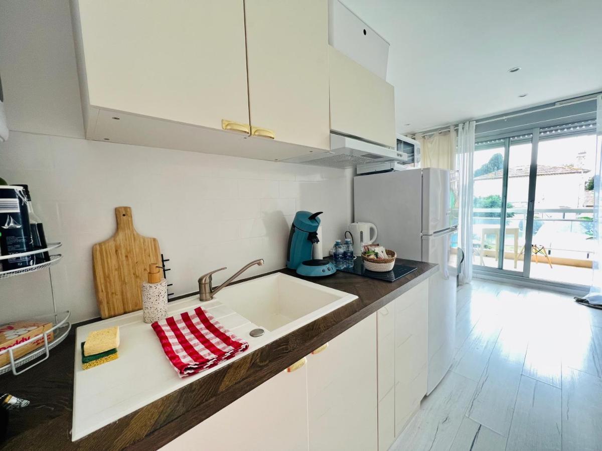 Appartement Les Palmiers - Avec Piscine Proche Plages - Wifi Et Clim Antibes