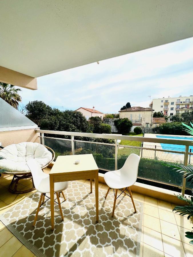 Les Palmiers - Avec Piscine Proche Plages - Wifi Et Clim Appartement Antibes